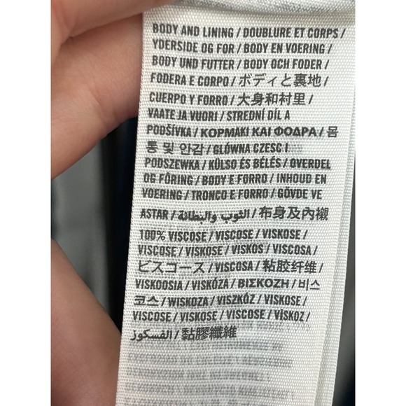 Abercrombie & Fitch Striped Dress Womens Large Black White Sleeveless Summer - Picture 8 of 10